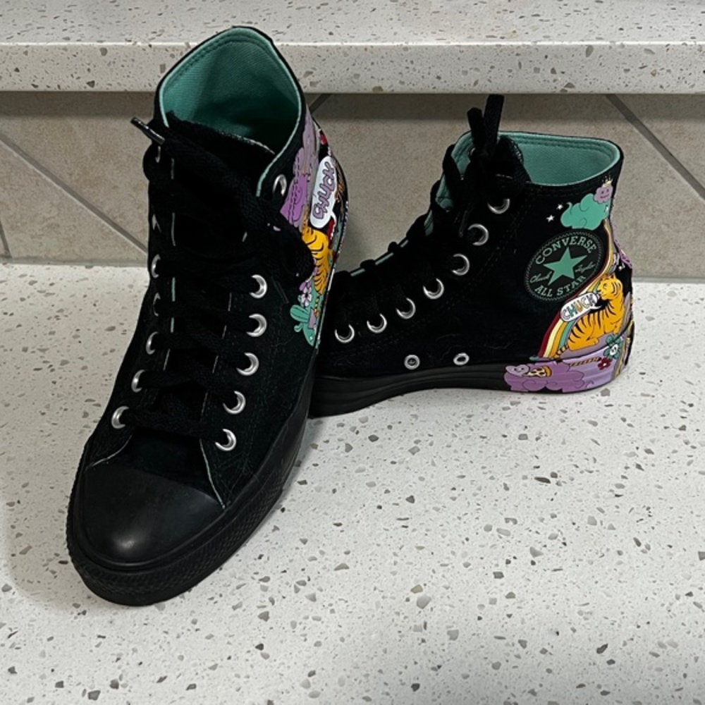 Converse Psychedelic Hoops Black Hi Top Sneaker